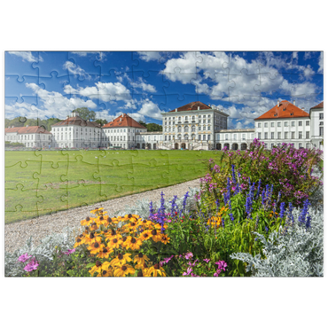 puzzleplate Schlosspark mit dem Nymphenburger Schloss 100 Puzzle