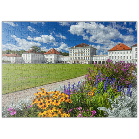 Darstellung des Puzzle-Motivs Schlosspark mit dem Nymphenburger Schloss – Puzzleteile: 200