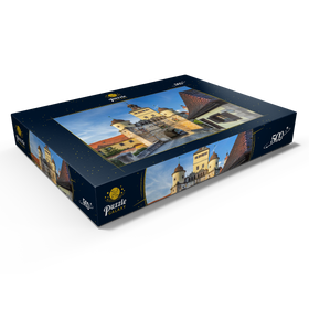 Darstellung des Puzzle Motivs Stadtbefestigung mit dem Ellinger Tor - Puzzleteile: 500