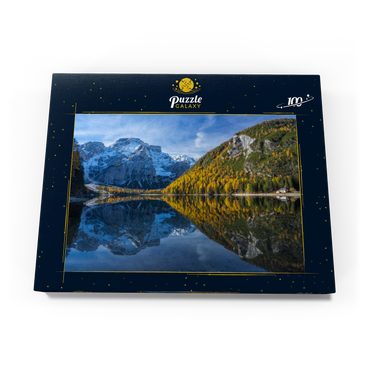 Pragser Wildsee im Naturpark Fanes-Sennes-Prags gegen Seekofel, Dolomiten, Trentino-Südtirol 100 Puzzle Schachtel Ansicht3