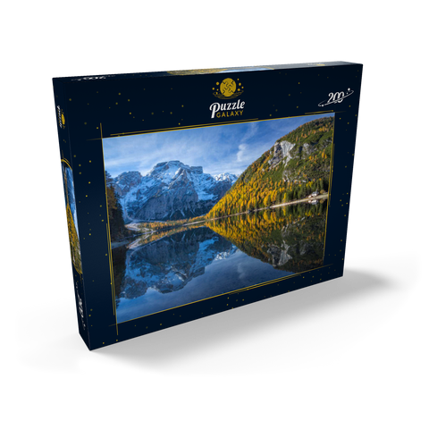 Pragser Wildsee im Naturpark Fanes-Sennes-Prags gegen Seekofel, Dolomiten, Trentino-Südtirol 200 Puzzle Schachtel Ansicht2