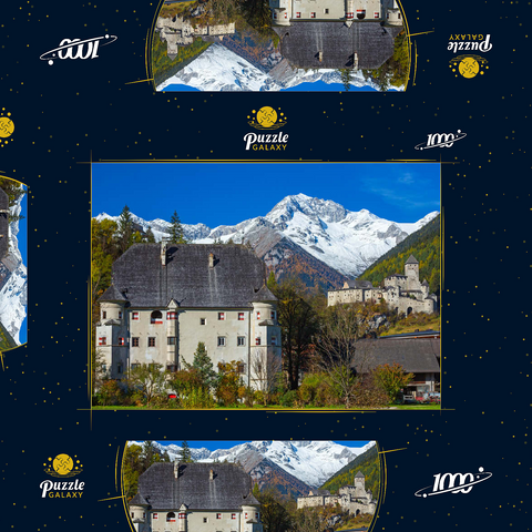 Burg Taufers in Sand in Taufers gegen Schwarzenstein, Dolomiten, Trentino-Südtirol 1000 Puzzle Schachtel 3D Modell