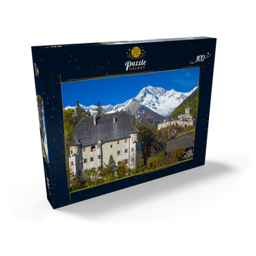 Burg Taufers in Sand in Taufers gegen Schwarzenstein, Dolomiten, Trentino-Südtirol 100 Puzzle Schachtel Ansicht2