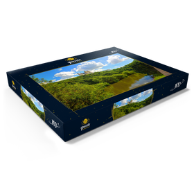 Darstellung des Puzzle Motivs Kloster Arnstein bei Obernhof über der Lahn, Rheinland-Pfalz, Deutschland - Puzzleteile: 100