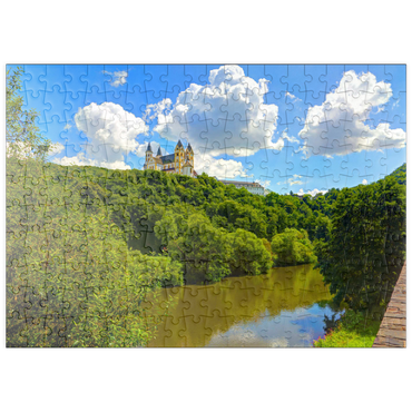 puzzleplate Kloster Arnstein bei Obernhof über der Lahn, Rheinland-Pfalz, Deutschland 200 Puzzle