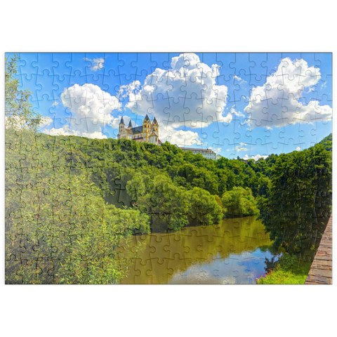 puzzleplate Kloster Arnstein bei Obernhof über der Lahn, Rheinland-Pfalz, Deutschland 200 Puzzle