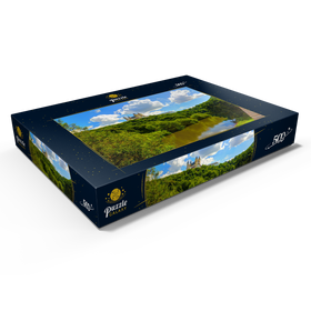 Darstellung des Puzzle Motivs Kloster Arnstein bei Obernhof über der Lahn, Rheinland-Pfalz, Deutschland - Puzzleteile: 500