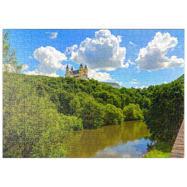 puzzleplate Kloster Arnstein bei Obernhof über der Lahn, Rheinland-Pfalz, Deutschland 500 Puzzle
