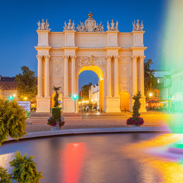 Brunnen vor dem Brandenburger Tor am Luisenplatz am Abend 1000 Puzzle 3D Modell
