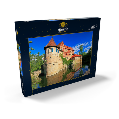 Wasserschloss Unsleben, Unterfranken, Bayern, Deutschland 100 Puzzle Schachtel Ansicht2