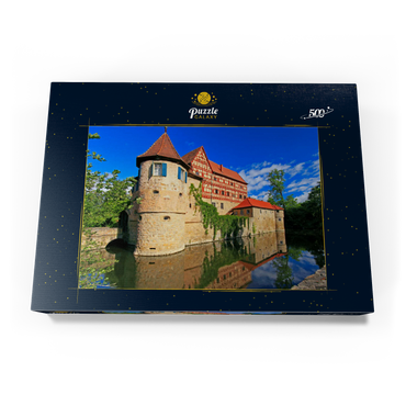 Wasserschloss Unsleben, Unterfranken, Bayern, Deutschland 500 Puzzle Schachtel Ansicht3