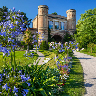Torhaus an der Orangerie im Botanischen Garten im Schlossgarten des Karlsruher Schlosses 100 Puzzle 3D Modell