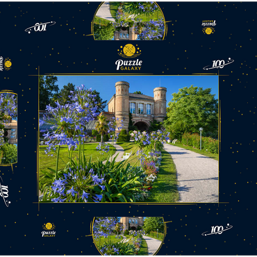 Torhaus an der Orangerie im Botanischen Garten im Schlossgarten des Karlsruher Schlosses 100 Puzzle Schachtel 3D Modell