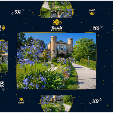 Torhaus an der Orangerie im Botanischen Garten im Schlossgarten des Karlsruher Schlosses 200 Puzzle Schachtel 3D Modell
