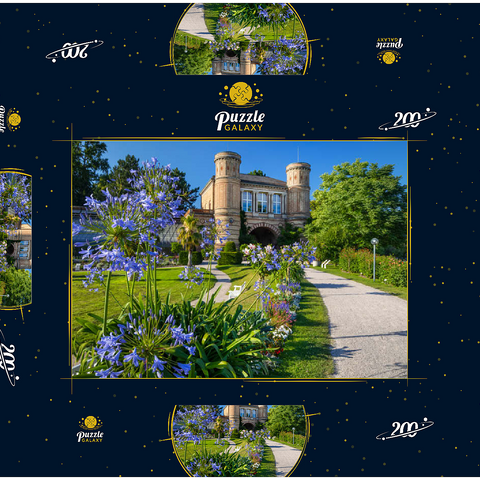 Torhaus an der Orangerie im Botanischen Garten im Schlossgarten des Karlsruher Schlosses 200 Puzzle Schachtel 3D Modell