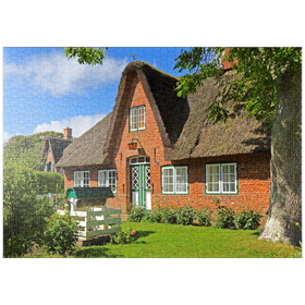 Darstellung des Puzzle-Motivs Friesenhaus in Keitum – Puzzleteile: 1000