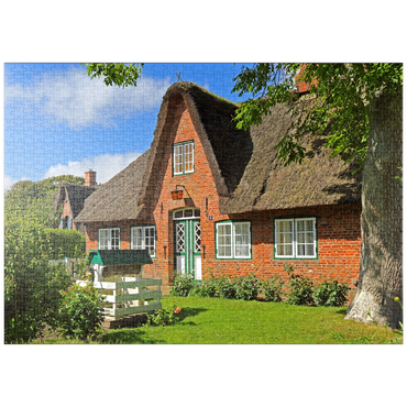 puzzleplate Friesenhaus in Keitum 1000 Puzzle