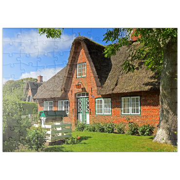 puzzleplate Friesenhaus in Keitum 100 Puzzle
