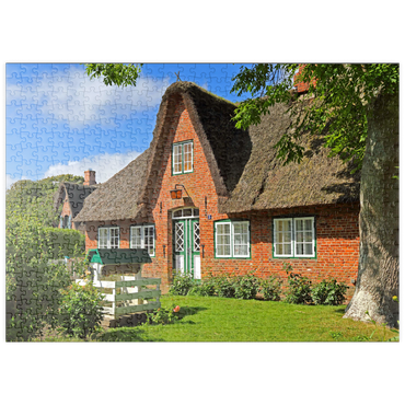 puzzleplate Friesenhaus in Keitum 500 Puzzle