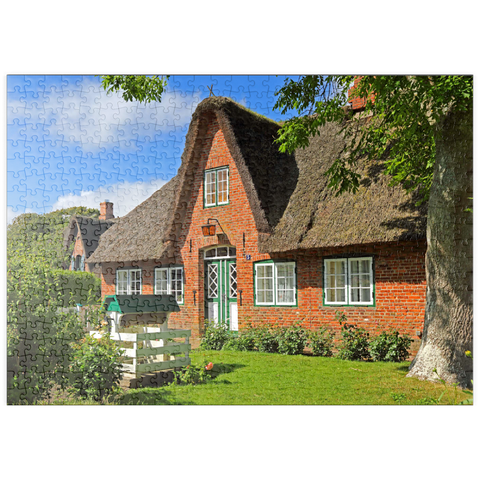 puzzleplate Friesenhaus in Keitum 500 Puzzle
