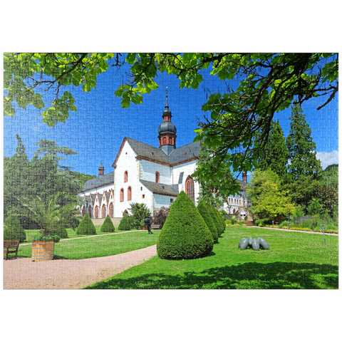 puzzleplate Kloster Eberbach bei Eltville am Rhein 1000 Puzzle