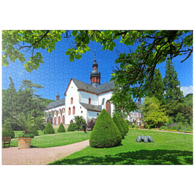 Darstellung des Puzzle Motivs Kloster Eberbach bei Eltville am Rhein - Puzzleteile: 1000