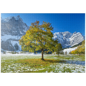 Darstellung des Puzzle Motivs Berghorn in der Eng - Puzzleteile: 1000