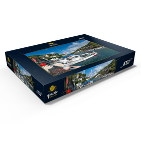 Alternative Darstellung des Puzzle-Motivs Fischerhafen von Cala Figuera, Mallorca, Balearen, Spanien – Puzzleteile: 1000
