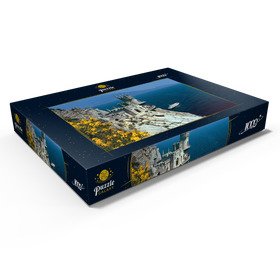Alternative Darstellung des Puzzle-Motivs Felsenschloss Schalbennest bei Jalta, Halbinsel Krim, Ukraine – Puzzleteile: 1000