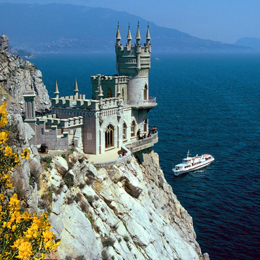 Felsenschloss Schalbennest bei Jalta, Halbinsel Krim, Ukraine 1000 Puzzle 3D Modell