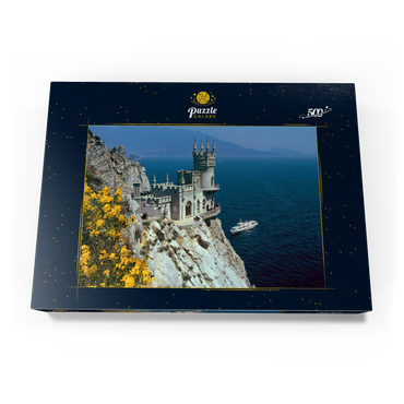 Felsenschloss Schalbennest bei Jalta, Halbinsel Krim, Ukraine 500 Puzzle Schachtel Ansicht3