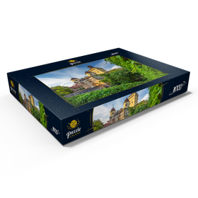 Alternative Darstellung des Puzzle-Motivs Stadtbefestigung mit dem Ellinger Tor – Puzzleteile: 1000