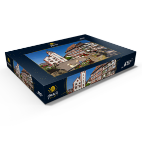 Alternative Darstellung des Puzzle-Motivs Rathaus und Palm’sches Haus am Marktplatz – Puzzleteile: 1000