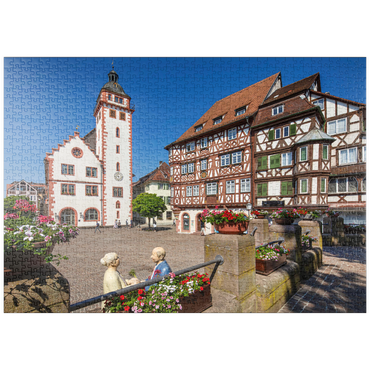 puzzleplate Rathaus und Palm’sches Haus am Marktplatz 1000 Puzzle