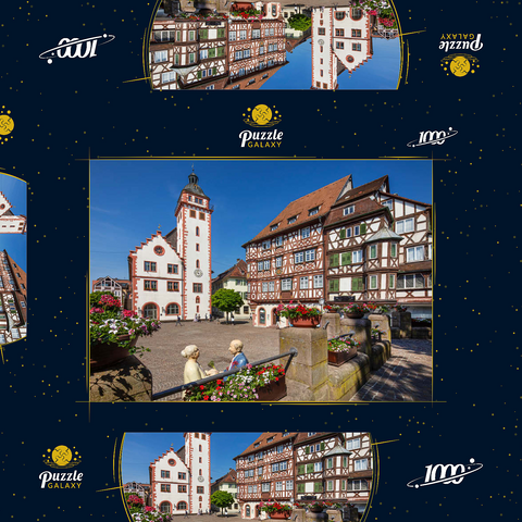 Rathaus und Palm’sches Haus am Marktplatz 1000 Puzzle Schachtel 3D Modell