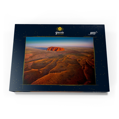 Luftaufnahme mit Blick zum Uluru, Uluru-Kata-Tjuta National Park, Northern Territory, Australien 1000 Puzzle Schachtel Ansicht3