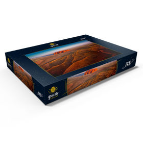 Darstellung des Puzzle Motivs Luftaufnahme mit Blick zum Uluru, Uluru-Kata-Tjuta National Park, Australien - Puzzleteile: 500