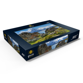 Alternative Darstellung des Puzzle-Motivs Bergsee Stellisee mit dem Matterhorn (4478m) – Puzzleteile: 1000