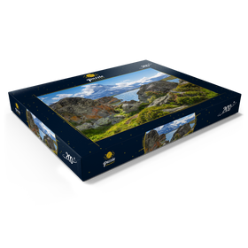 Alternative Darstellung des Puzzle-Motivs Bergsee Stellisee mit dem Matterhorn (4478m) – Puzzleteile: 200