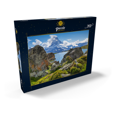 Bergsee Stellisee mit dem Matterhorn (4478m) 200 Puzzle Schachtel Ansicht2