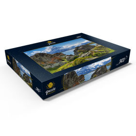 Alternative Darstellung des Puzzle-Motivs Bergsee Stellisee mit dem Matterhorn (4478m) – Puzzleteile: 500