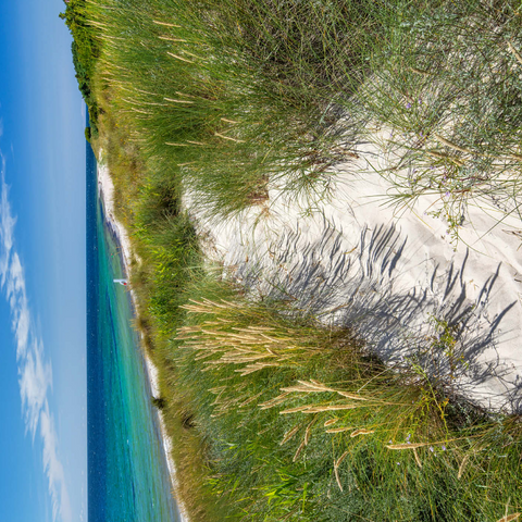 Strand mit Sanddünen von Vester Sømarken bei Aakirkeby 1000 Puzzle 3D Modell
