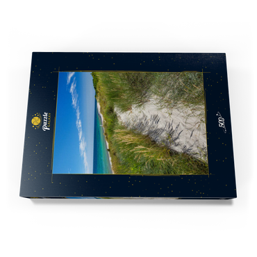 Strand mit Sanddünen von Vester Sømarken bei Aakirkeby 500 Puzzle Schachtel Ansicht3
