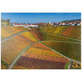 Darstellung des Puzzle-Motivs Weinberge bei Rotenberg im Ortsteil Untertürkheim – Puzzleteile: 1000