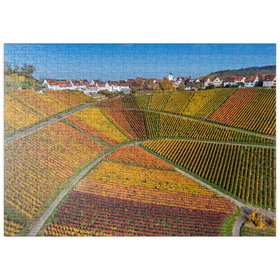 Darstellung des Puzzle Motivs Weinberge bei Rotenberg im Ortsteil Untertürkheim - Puzzleteile: 500