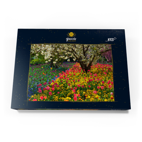 Blumenanlage im Luisenpark in Mannheim 1000 Puzzle Schachtel Ansicht3