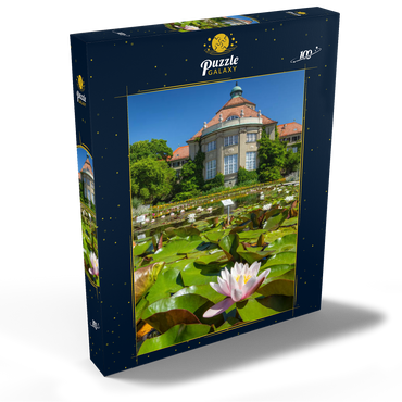 Seerosenteich im Schmuckhof im Botanischen Garten 100 Puzzle Schachtel Ansicht2