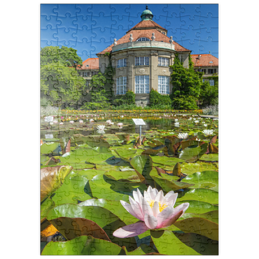 puzzleplate Seerosenteich im Schmuckhof im Botanischen Garten 200 Puzzle