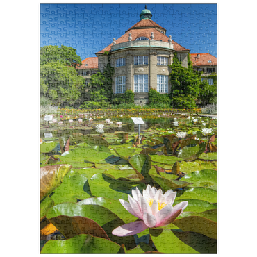 puzzleplate Seerosenteich im Schmuckhof im Botanischen Garten 500 Puzzle
