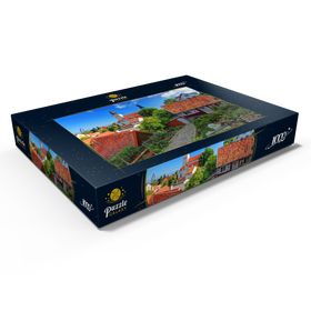 Alternative Darstellung des Puzzle-Motivs Altstadt mit Dom St. Maria, Visby, Gotland, Schweden – Puzzleteile: 1000